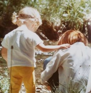 Mom and me at the river